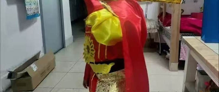儿童齐天大圣演出服开袋第一印象配件和尺码记录