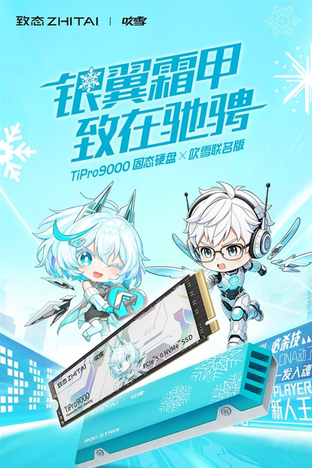 致态吹雪联名固态硬盘开卖!1TB版1359元