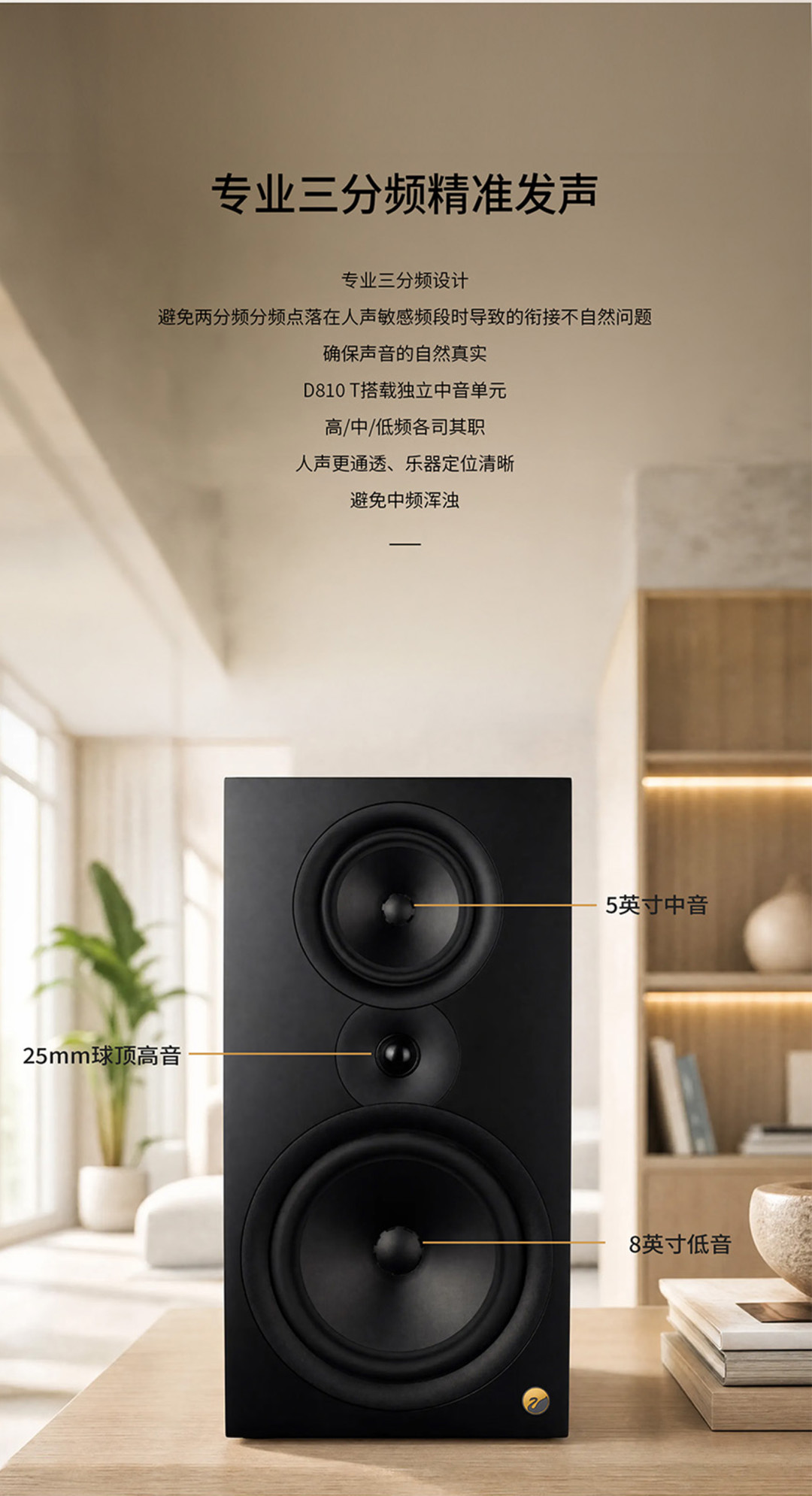 惠威D810T的三个