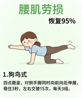 腰肌劳损的朋友每天坚持这四个动作