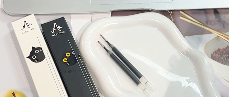 米扭躲躲笔开箱第一印象按动出猫的趣味设计