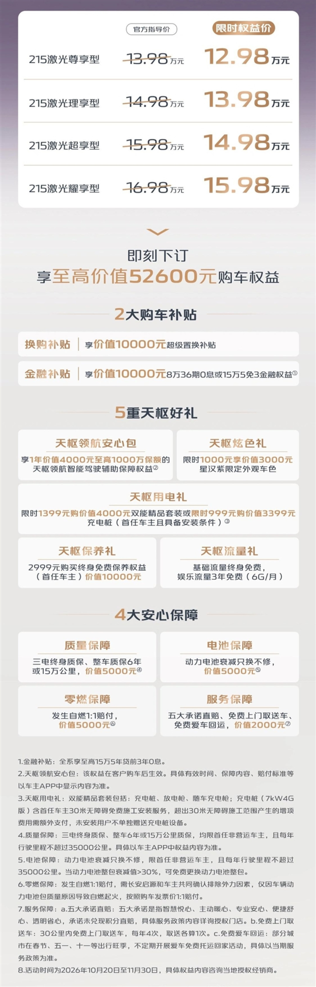 12.98万拿下带激光雷达的插混SUV!2027款启源Q07天枢领航版上市