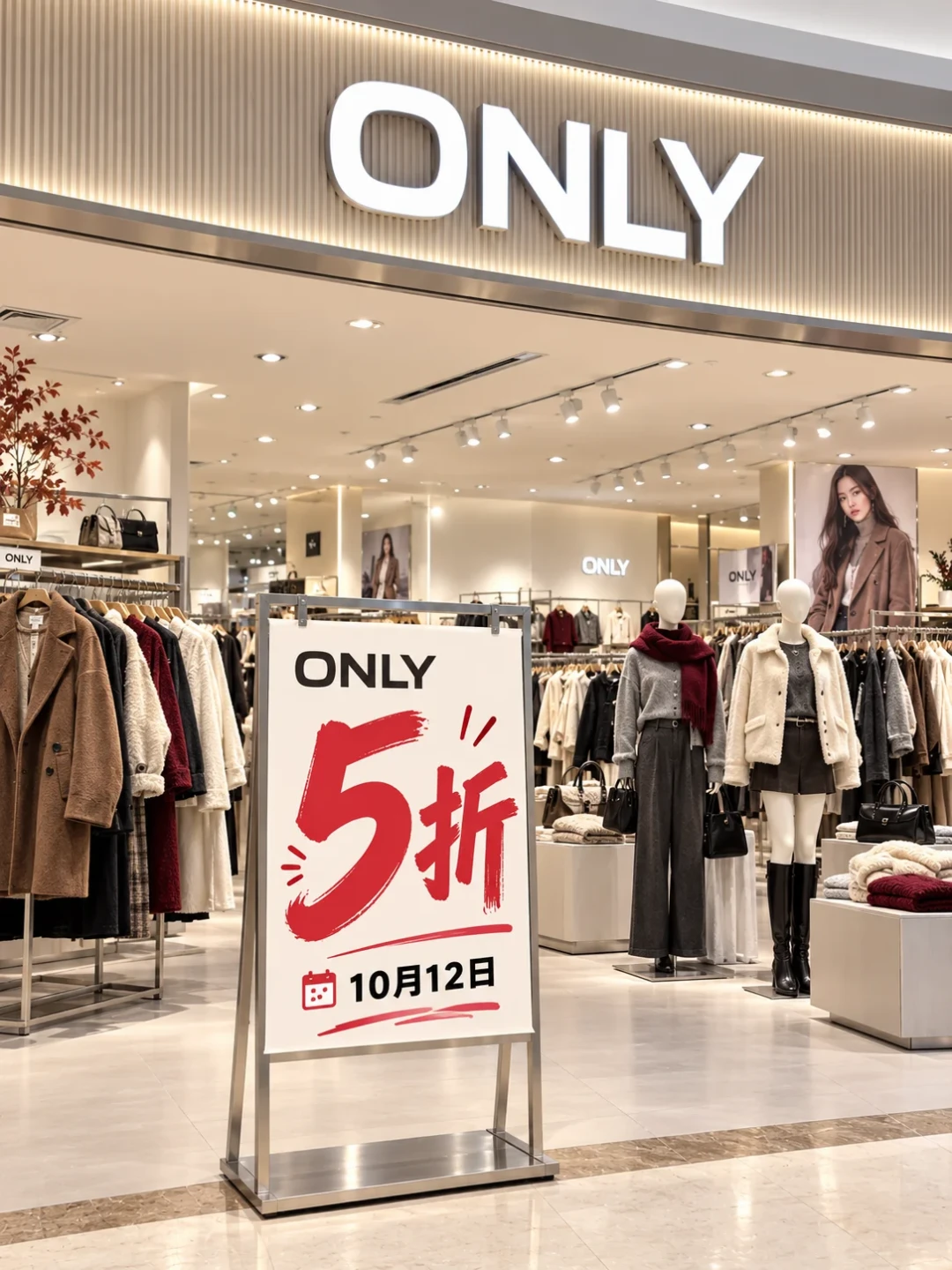 ONLY五折潮里,