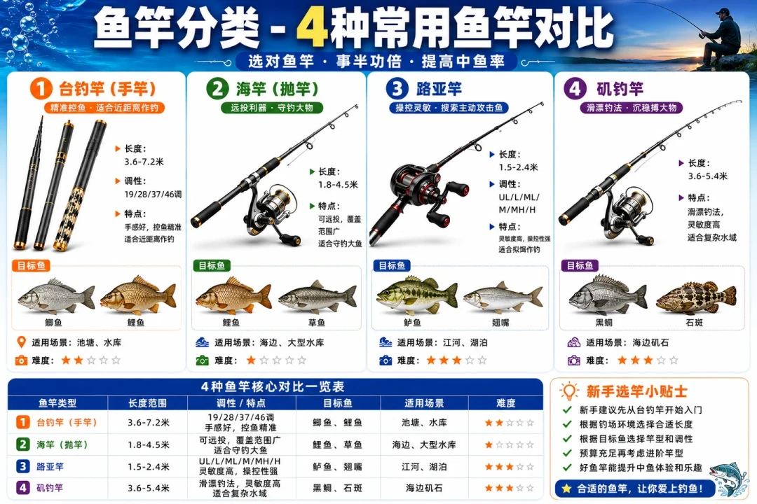 第一根竿就选4.5?抄作业前,先看看你钓的是哪片水
