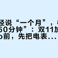 官配口径说“一个月”，横评口径说“60分钟”：双11加购千元2Pro前，先把电表这本账对一遍
