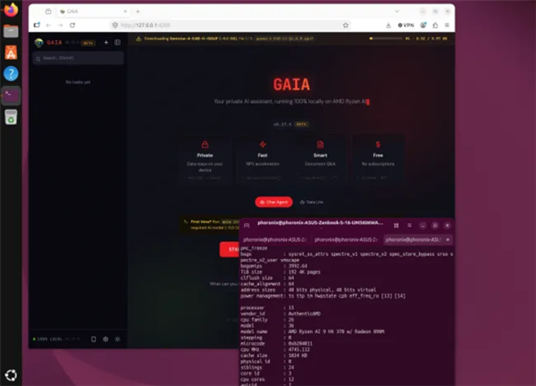 安装包暴瘦90%！AMD GAIA 0.25发布：16GB锐龙本告别首次启动崩溃