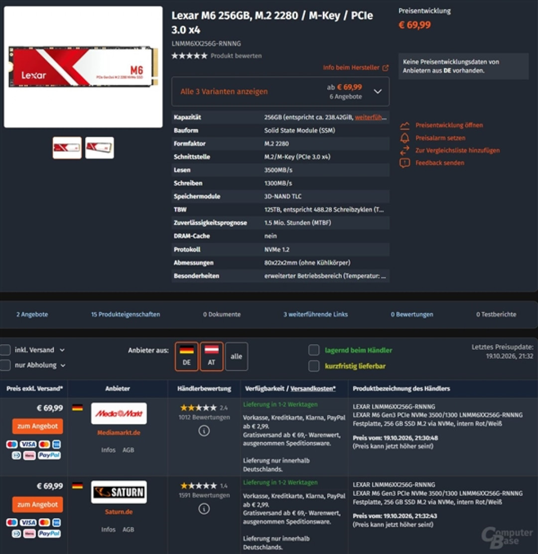旧技术全面回归！厂商已开推PCIe3.0 SSD新品：最高3500MB/s