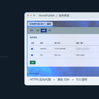 NAS、网站和SSH共用端口：HomePublis