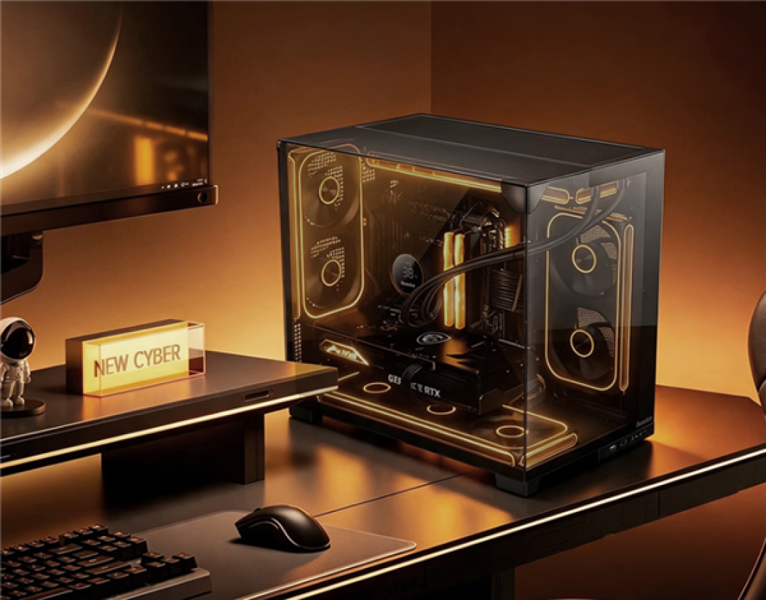 航嘉S980Vision M机箱首发269元：三面玻璃海景房 尾部双排风设计