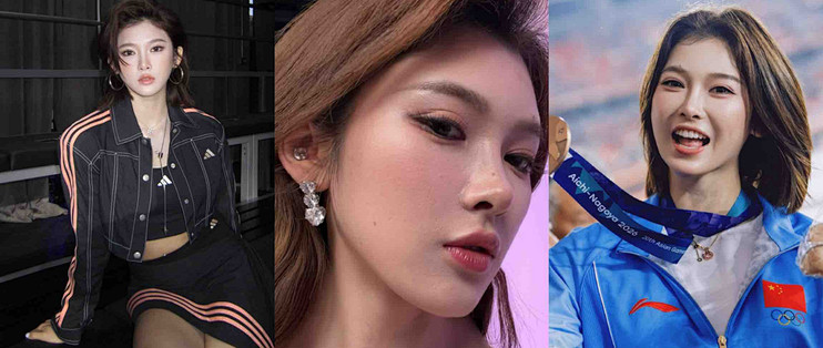 吴艳妮艳压阿迪秀场，与冠希笑谈，运动员如何做到风吹日晒皮肤好