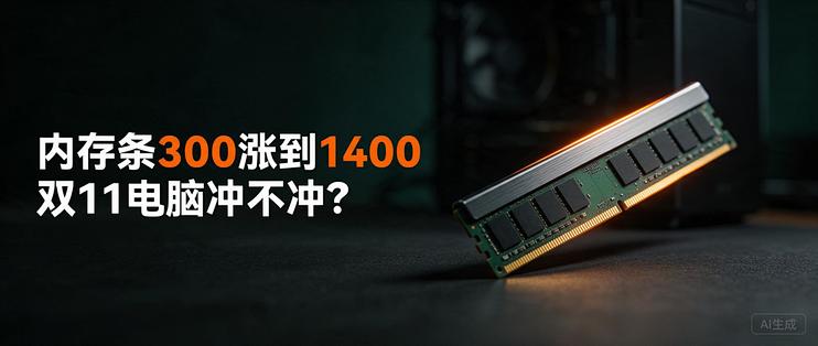 内存条4个月从300涨到1400，双11的电脑还冲不冲？