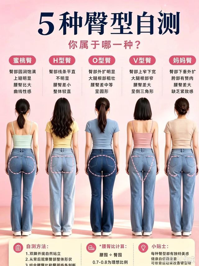 5种臀型自测