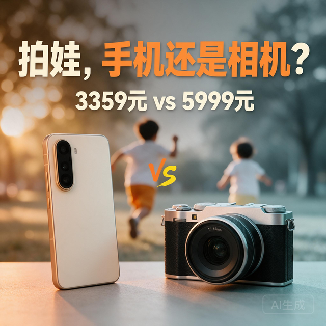 同样拍满地跑的娃：3千多元长焦手机和5千多元X-M5，谁更容易出片？