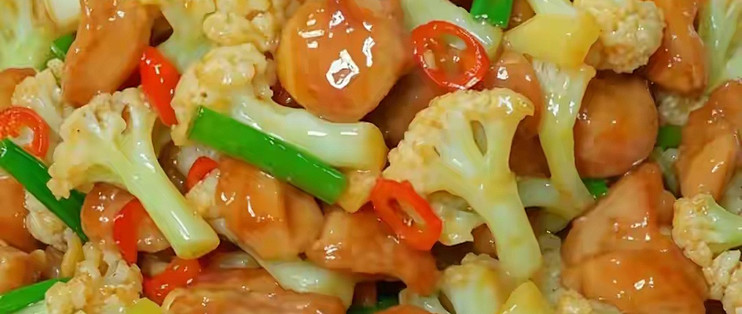 低脂高蛋白的花菜鸡肉做法