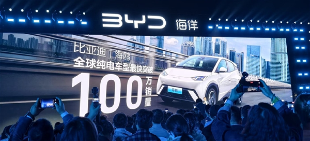 代步王者!比亚迪海鸥3年狂卖155万台:平均每分钟卖出一台