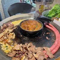 烤肉配米饭才是真的香啊！贵州锅烙刷新我对烤肉的认知了