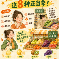 秋天水果别买贵了！这8样水果正当季，润燥养人还便宜