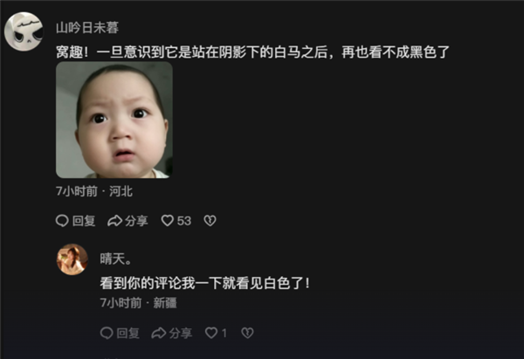 网友又吵翻了:到底是黑马还是白马?