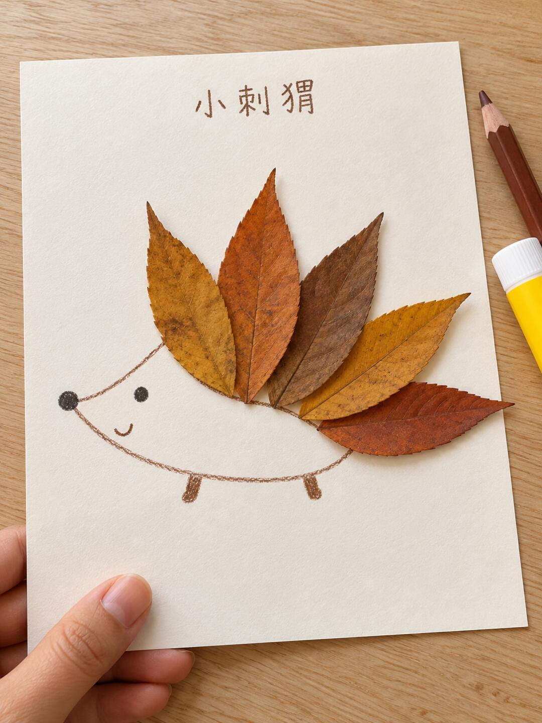 「叶子被扫走」撞上「用什么胶」:这周赶树叶贴画作业的家长,先把材料、胶、分工、交差这四本账对完