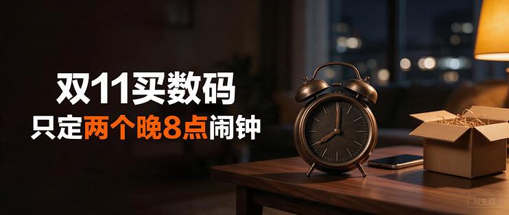 双11数码四个节点，值得定闹钟的是两个晚8点