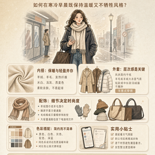 通勤抗冻与体面着装平衡术