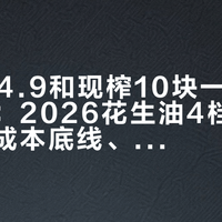 5L装54.9和现榨10块一斤不是一桶油：2026花生油4档价盘、每斤成本底线、瓶身三行字和"现榨安全"这笔账，双11囤货前我一次算完