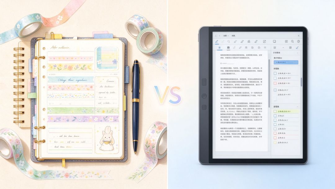 【评论有奖】纸质文具 vs 水墨屏:你更顺手的是哪个?