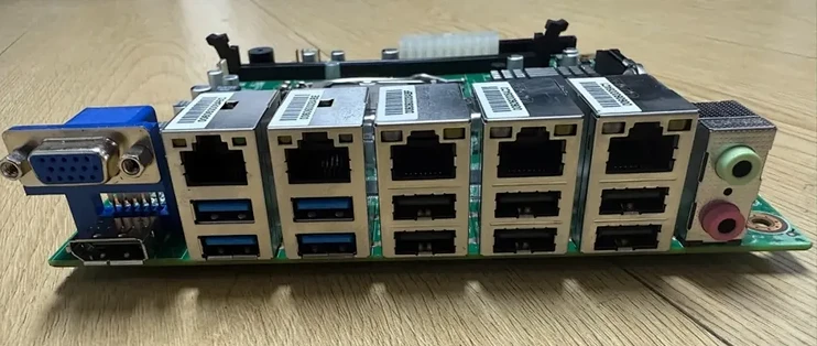 H110工控机主板MSATA+双SATA+PCI扩展，五千兆网口十个USB接口！
