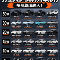 打工人购车预算榜🚗5-50万全档位闭眼入指南