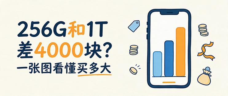 同样一部手机，256G和1T能差出4000块