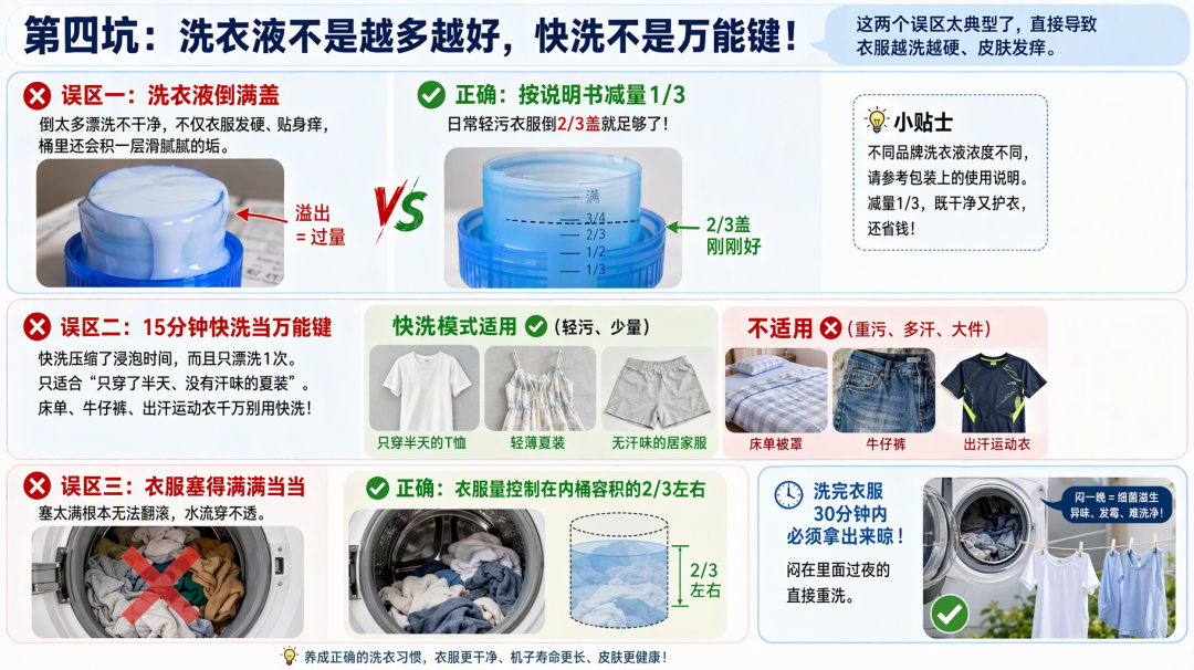 破防了:原来我这几年都在乱用洗衣机!