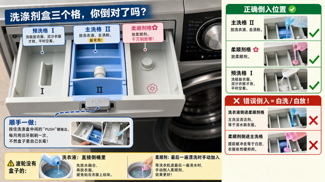 破防了:原来我这几年都在乱用洗衣机!