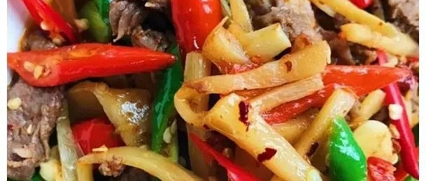 酸笋炒牛肉