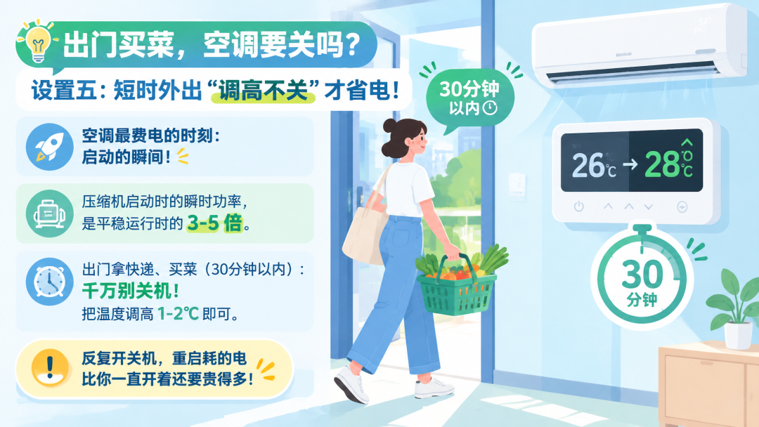 空调26度竟是坑？维修师傅不会说的5个省电设置 
