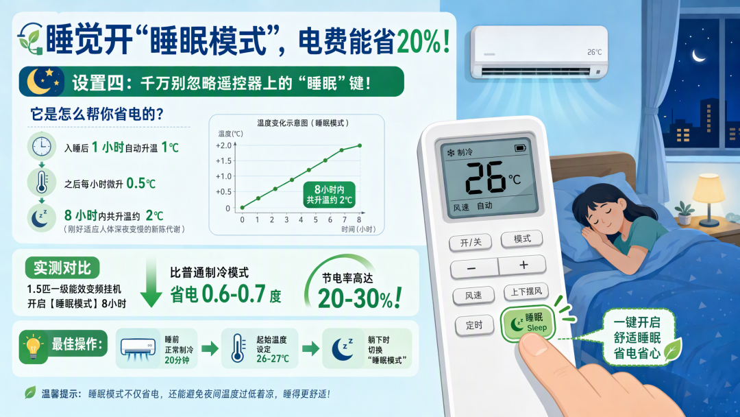 空调26度竟是坑？维修师傅不会说的5个省电设置 