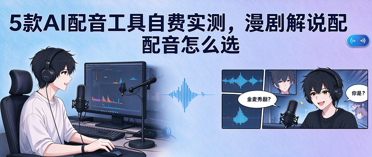 5款AI配音工具自费实测，漫剧解说配音怎么选