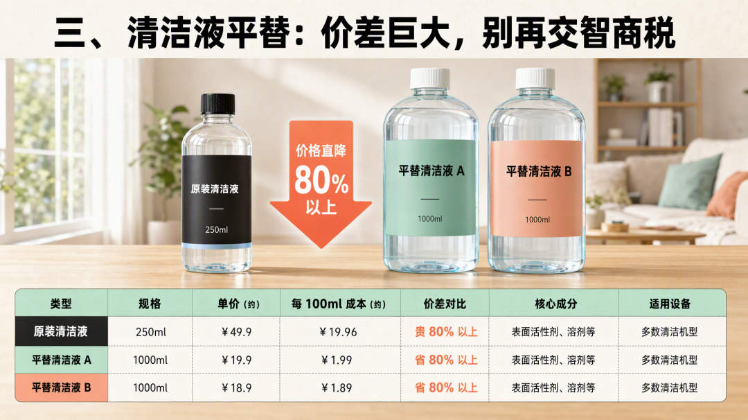 扫地机耗材平替大法，一年省下大几百，用着不烧心！