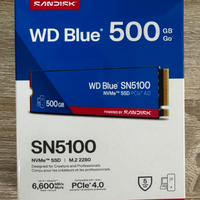 【实测简评】西数蓝 SN5100 500G（WDS500G5B0E单面 PCIe4.0 固态