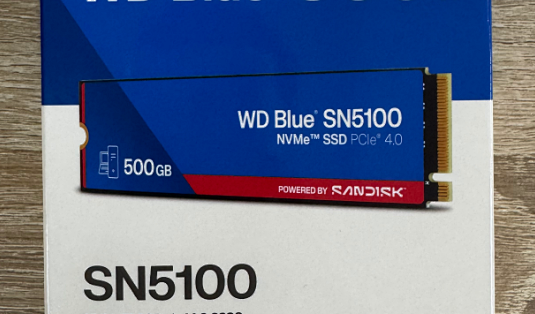【实测简评】西数蓝 SN5100 500G（WDS500G5B0E单面 PCIe4.0 固态