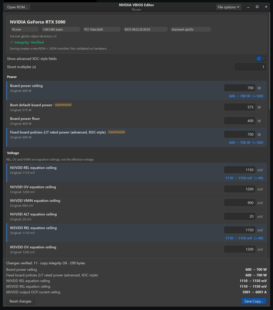 不刷BIOS，就能修改显卡BIOS！RTX 50/40/30/20都能用