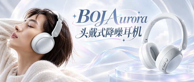 一百多元的头戴式降噪耳机？BOJ Aurora颜值、续航与功能实测