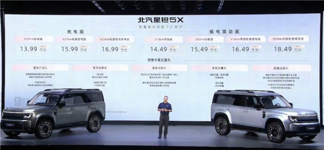 又一国产路虎卫士登场！北汽星钽5X预售：13.99万起 81.9度大电池