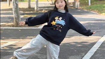 嘟嘟家女童秋冬加绒套装