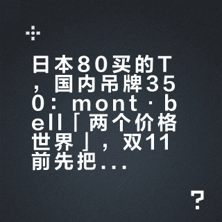 日本80买的T，国内吊牌350：mont·bell「两个价格世界」，双11前先把货号、汇率、退税、折扣四本账对完