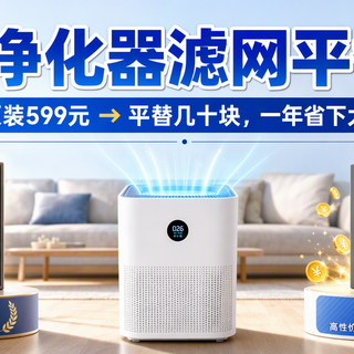 空气净化器滤网平替大法：原装 599 元、平替几十块，一年省下大几百