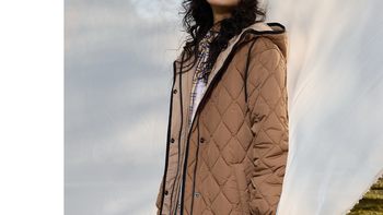 GIRDEAR哥弟菱格新雪丽连帽棉服｜秋冬轻量化休闲保暖外套