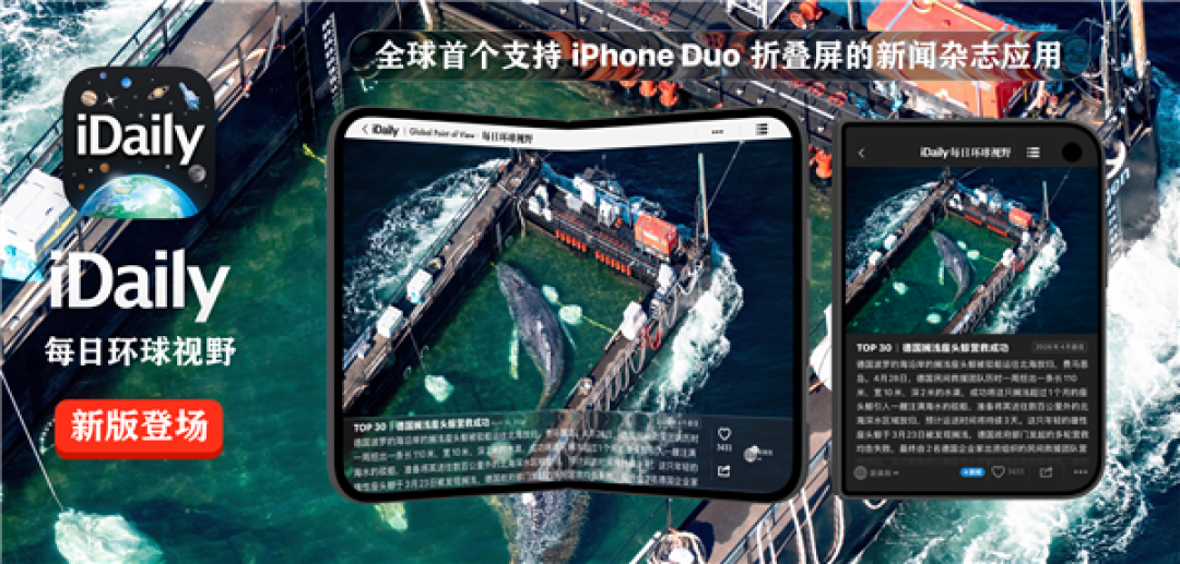 iDaily：全球首个支持iPhone Duo的新闻杂志应用