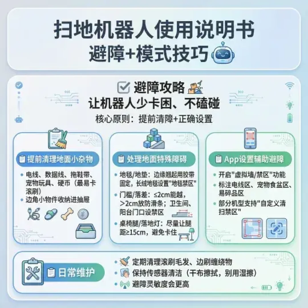 别急着换扫地机:九成“越用越蠢”是默认设置没动过,5个免费调整救活它