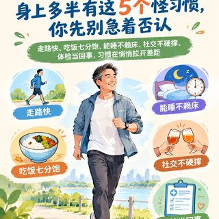 长寿的男人,一般都有这5个“怪习惯”,占3个就偷着乐吧!