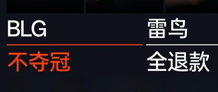 "BLG不夺冠，雷鸟全退款"：把身家押给战队的营销是怎么玩的？